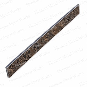 Copper Damascus San Mai Bar | High Carbon Core Billet for Knife Making | Handmade San Mai Damascus Steel Blank Custom Knife Making Material image 4