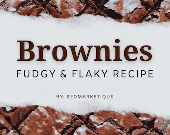 Recept voor fudgy brownies | Rijke chocoladetaart (pdf-download)