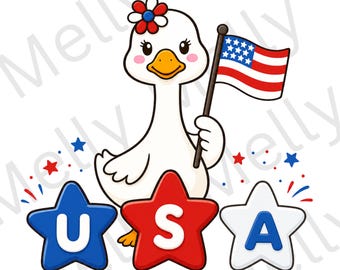 Sweet USA Goose PNG, SVG Download