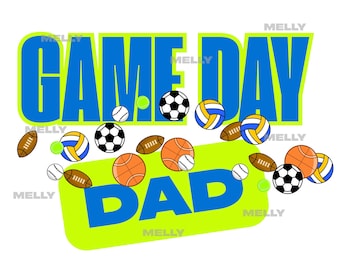 Game Day Dad PNG, SVG Download