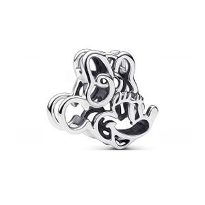 925 Sterling Silver Charms passar Pandora Stitch Angel Blå Rosa Emaljpärlor Utklippt Minnie Daisy Dingel Personliga Smycken Gåva för Kvinnor 11