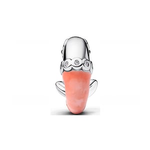 925 Sterling Silver Charms passar Pandora Stitch Angel Blå Rosa Emaljpärlor Utklippt Minnie Daisy Dingel Personliga Smycken Gåva för Kvinnor 16