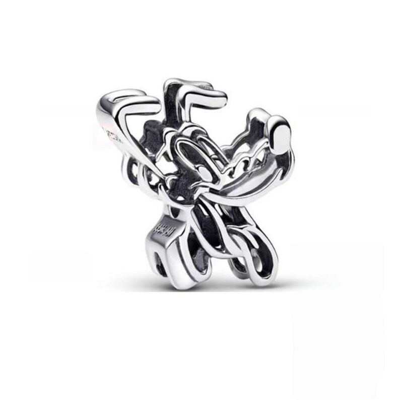 925 Sterling Silver Charms passar Pandora Stitch Angel Blå Rosa Emaljpärlor Utklippt Minnie Daisy Dingel Personliga Smycken Gåva för Kvinnor 13