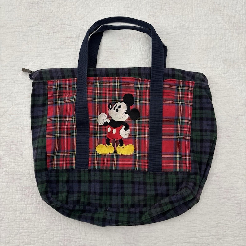 Vintage Disney 90’s Mickey Mouse Duffel Tote Bag image 1
