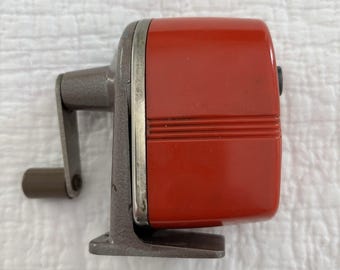 Vintage Red Berol Pencil Sharpener Danbury, Conn, USA