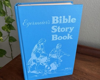 Vintage Egermeier's Bijbelverhalenboek, herziene standaardeditie, hardcover, 1969