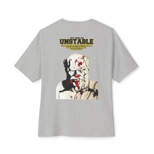 Unstable Conquest atrocities Tee | Blood-splattered straightjacket portrait