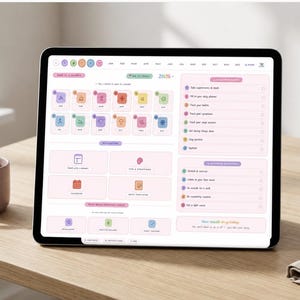 ADHD Digital Planner | Habit Tracker, Routine Builder (2026-2028)
