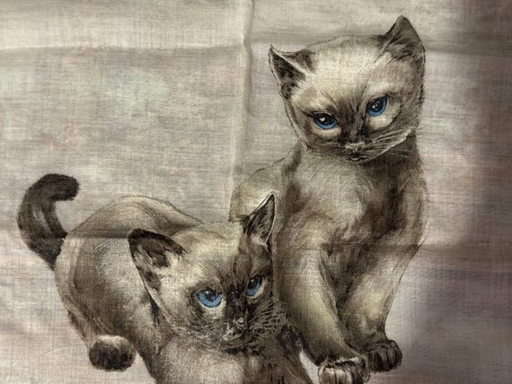 Vintage silkscreen / Printed Handkerchiefs