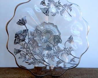 Vintage Glass Cake or Cup Cake Stand