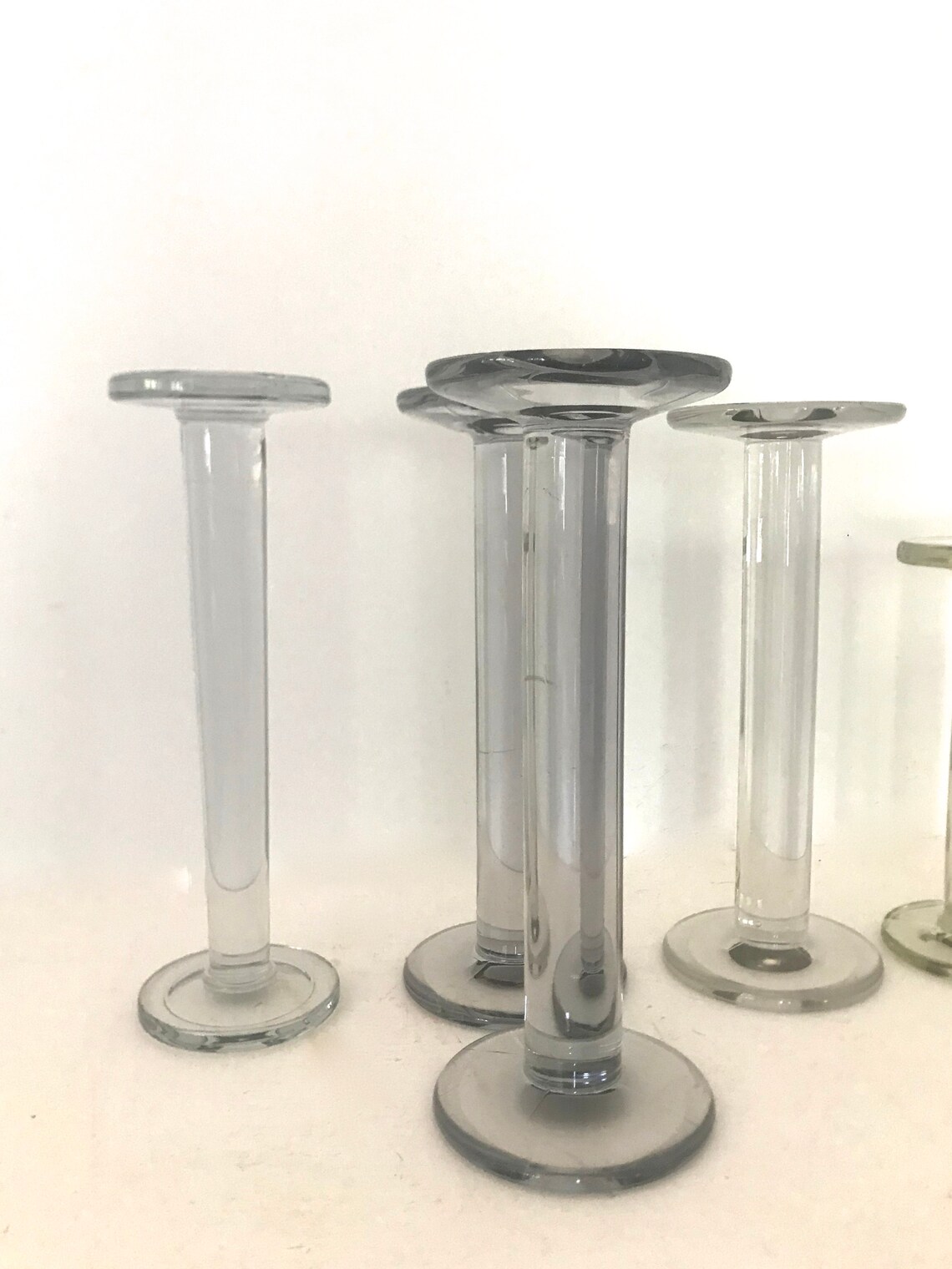 Antique Glass Retail Display Shelf Risers / shelf stabilizer Etsy