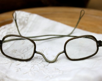 Antique Pair of Metal Children's Eye Glasses