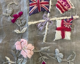 Vintage hand Embroidery Handkerchiefs / souvenir from Malta