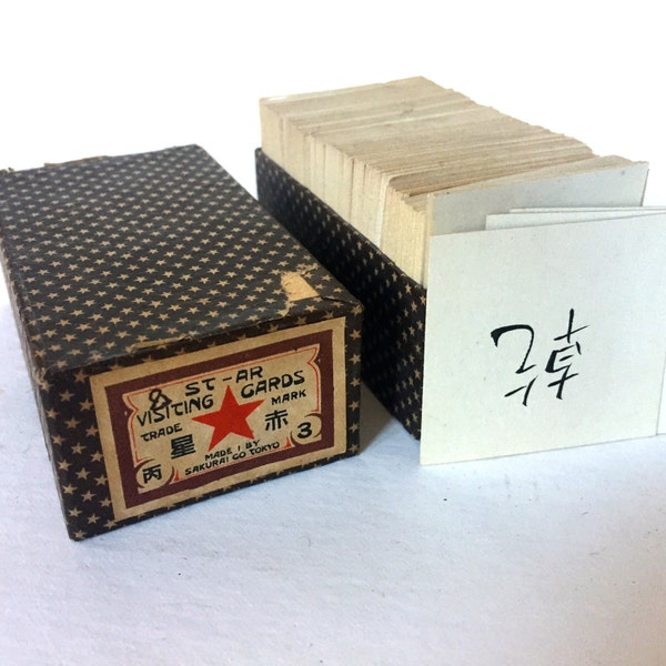 Vintage Japanese letter cards