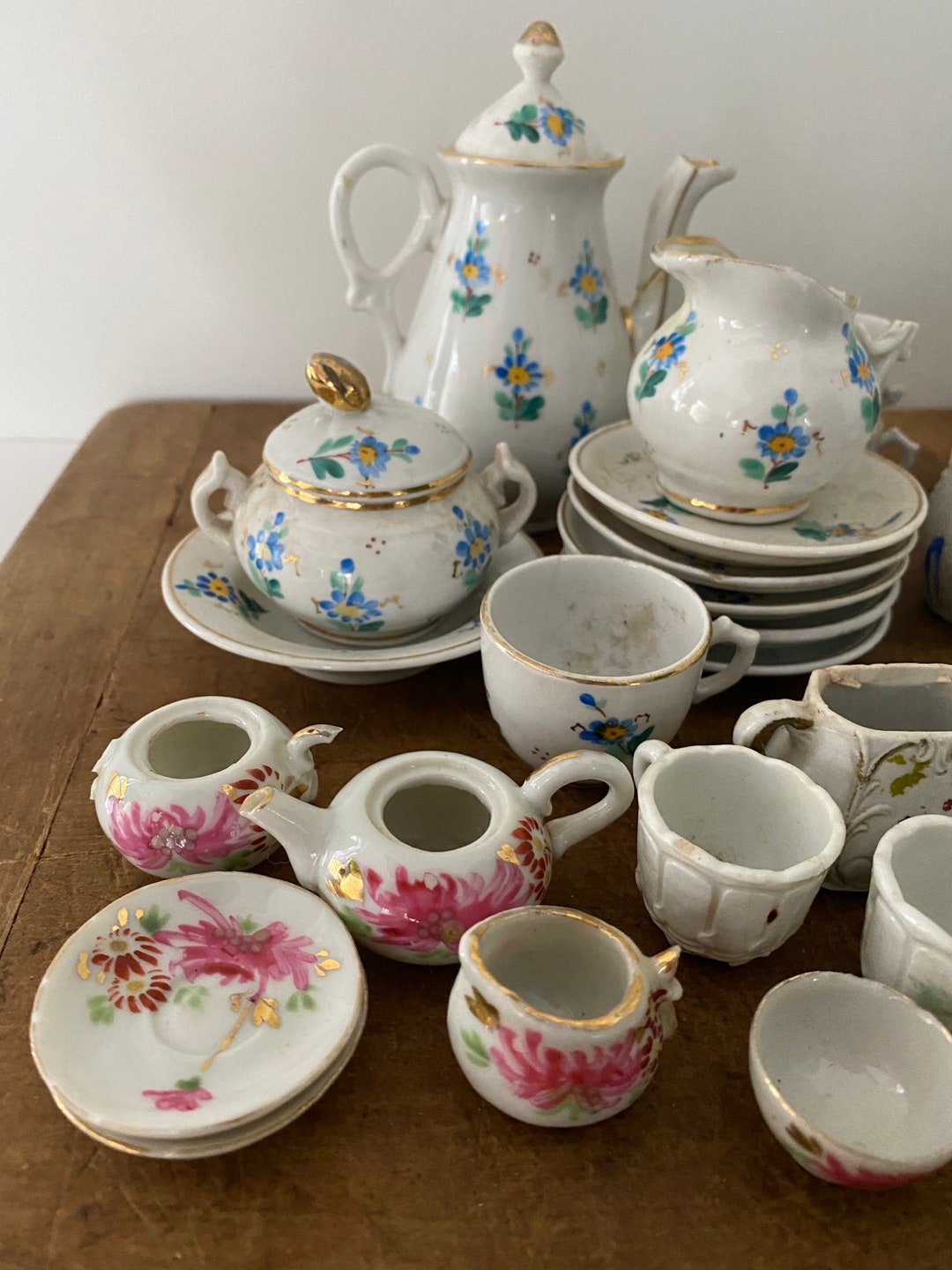 Antique Children’s Tea Set / Doll House Tea Set - Etsy