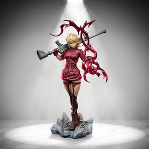 Seras Victoria Hellsing Ultimate 3D STL File, Figurine for 3D Printing