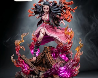 Demon Slayer – Nezuko | Dominion STL Statue | 3D Print Model | Digital STL File