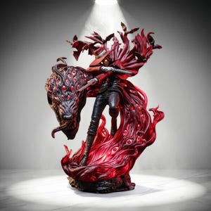 Alucard Hellsing 3D STL File, Figurine for 3D Printing