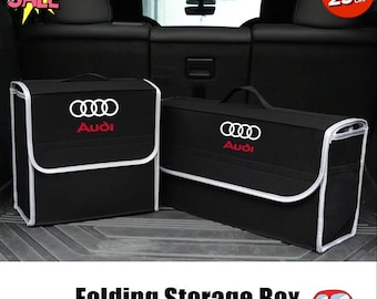 Audi S Line Car Trunk Storage Box-Folding Car Organizer Bag for A3 A4 A5 A6 Q3