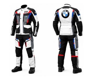 Tuta in rete da moto BMW Motorrad per avventure in moto, set giacca e pantaloni da turismo per moto, equipaggiamento protettivo