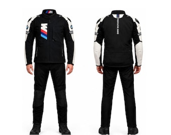 Tuta da moto impermeabile BMW Motorrad Pace Pro Adventure, abbigliamento protettivo per motociclisti.