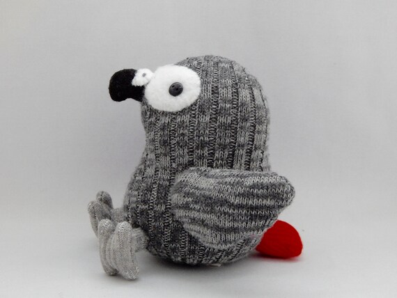 african grey stuffed animal
