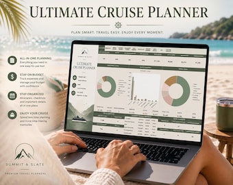 Ultimate Cruise Planner | Excel and Google Sheets Vacation Planner | Cruise Budget Tracker & Travel Organizer (Digital Download)