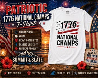 1776 National Champs Tee | American Flag Patriotic Independence Day