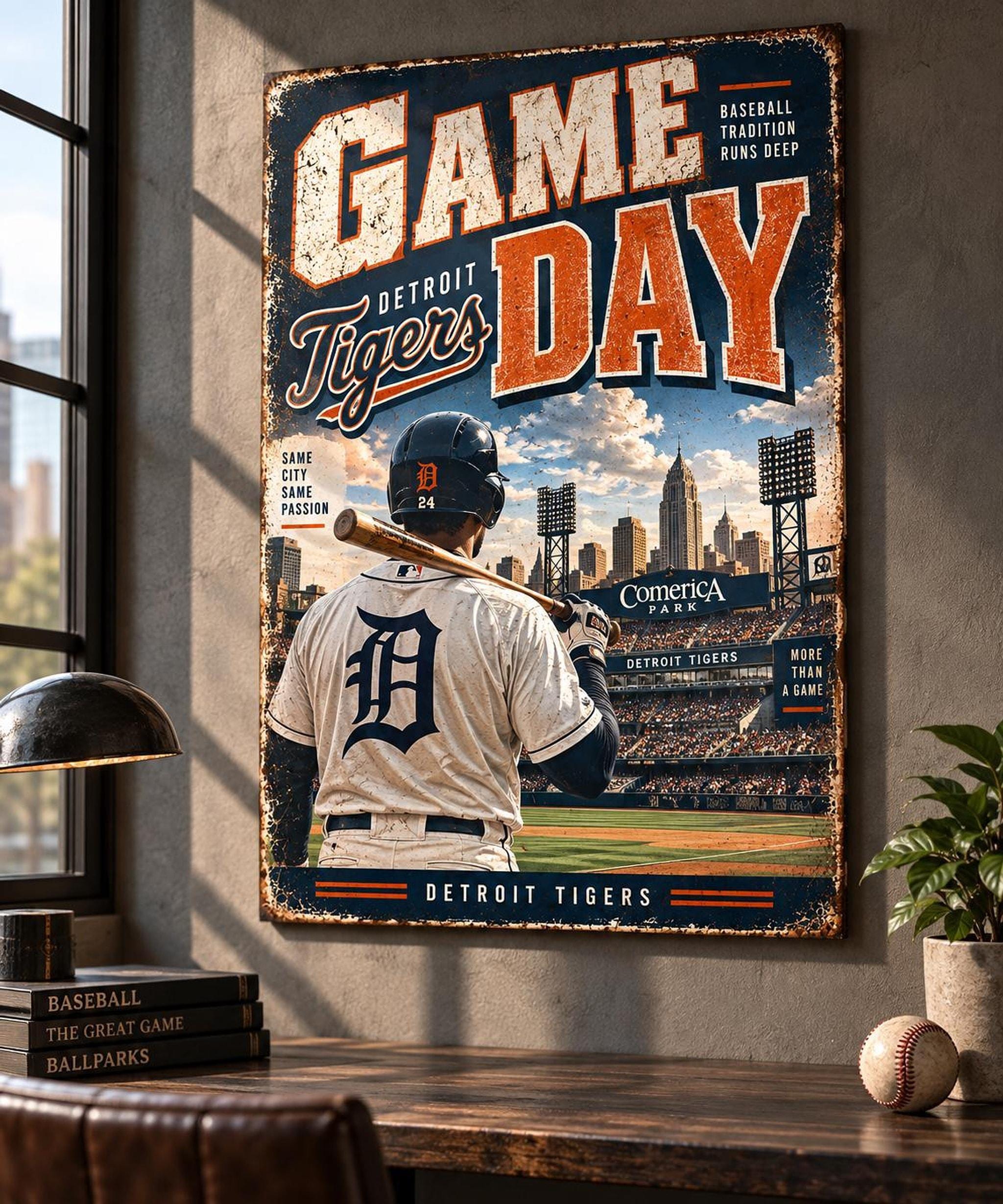Metal Detroit Tigers - Etsy