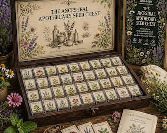 Kit de semillas de hierbas medicinales / 40 semillas tradicionales no transgénicas para jardín de hierbas medicinales y cultivo de infusiones.