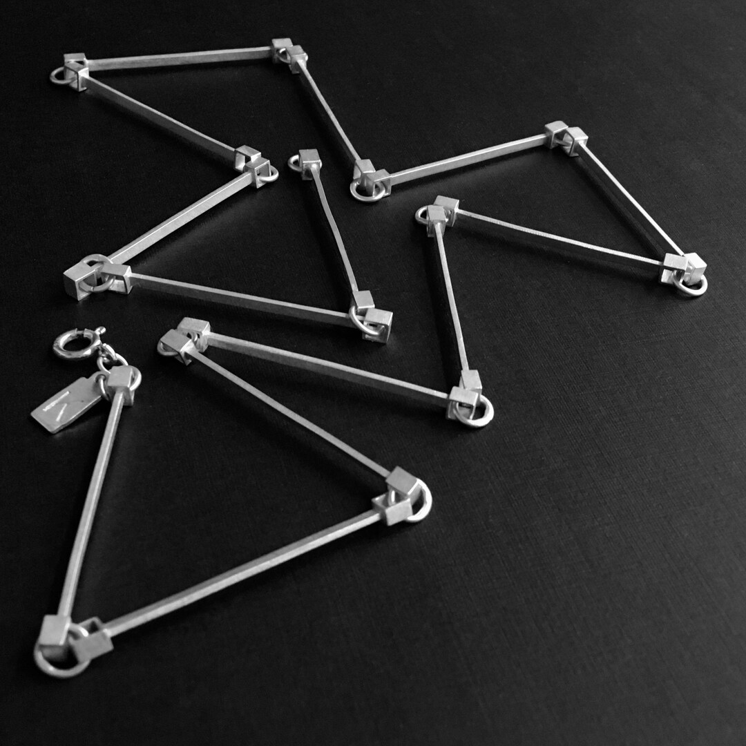 SQUARE Link Chain Handmade 26 Inch Chain Necklace Sterling Etsy