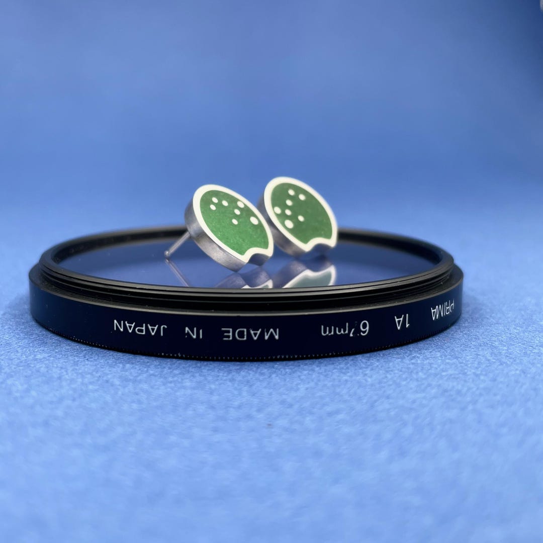 Earrings Green Flip/Flat - Fink