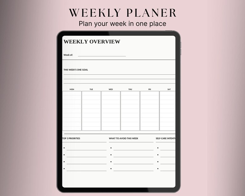 2026 ADHD Digital Planner PDF | Daily Weekly Monthly | Productivity ...