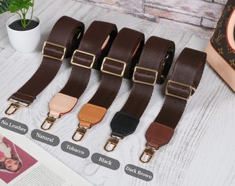 Vachetta Leather Adjustable 1.5 inc Wide Bag Strap Crossbody Strap – Purse Shoulder Strap, Replacement Accessory for Handbag
