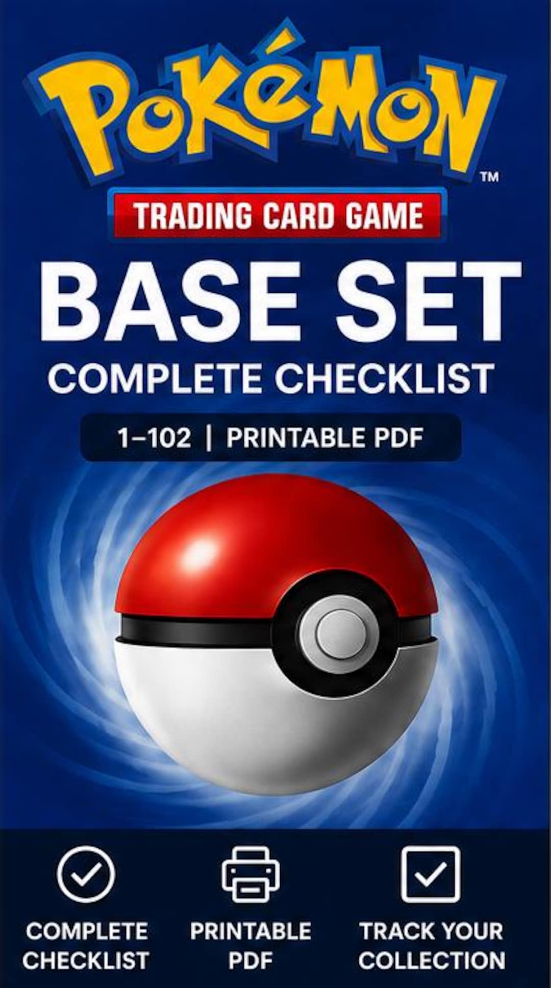 printable pokemon trading card checklist Pokmon TCG Base Set Pokmon Base Set Checklist PDF