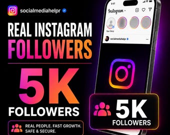 5.000 seguidores reais no Instagram, entrega rápida, aumento da prova social.