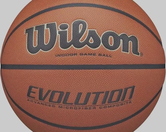 Wilson Evolution Basketball 29.5” Official Indoor Game Ball Black Composite Leather Training Basketball