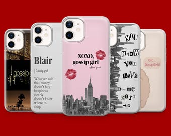 Gossip Girl Phone Case XOXO Blaire Cover for iPhone 17Pro, 16, 15, 14, 13, 12 Samsung S26, S25, S24, S23Fe, A16, A56, Pixel 10