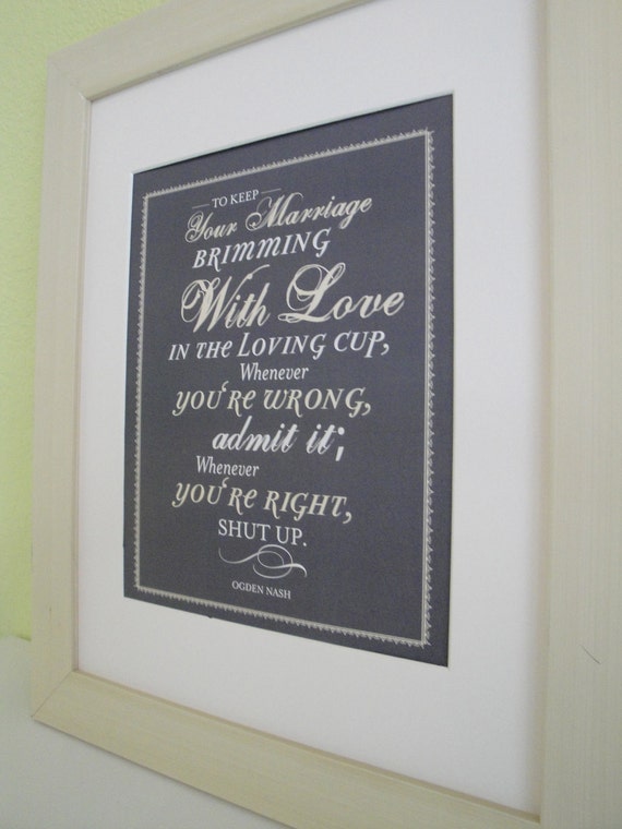 Items similar to 8x10 Loving Cup Typography Print on Etsy