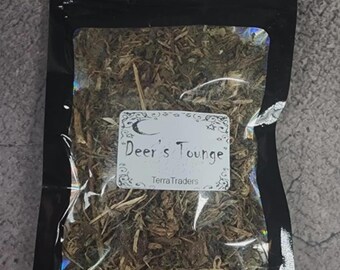 Língua de Veado | Erva Hoodoo | Bruxaria 1/2 oz