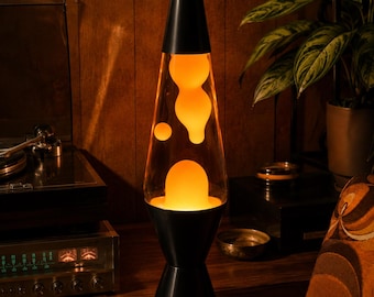 Retro Lava Lamp Rocket Lava Lamp Red Silver Lava Lamp Vintage - Etsy