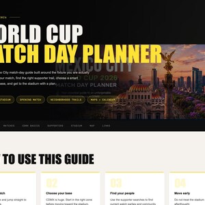 Planificador de partidos del Mundial en Ciudad de México