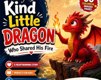 The Kind Little Dragon Story Book for Kids | Dragon Adventure Printable PDF