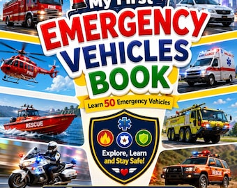 My First Emergency Vehicles Book for Kids | Learn 50 Rescue Vehicles