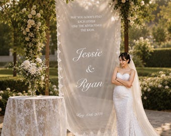 Personalized Acrylic Wedding Welcome Sign with Lace Edge Detail