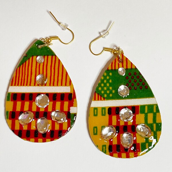 Kente Cloth Earrings Etsy