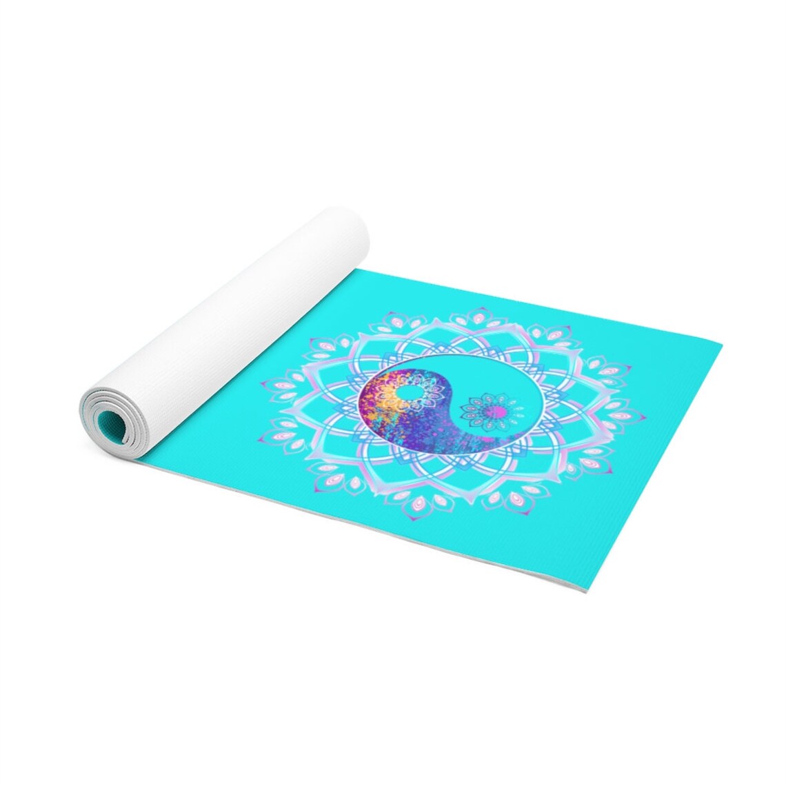 Yin and Yang/Yoga Mat/Meditation Mat/Pretty Yin and Yang Etsy