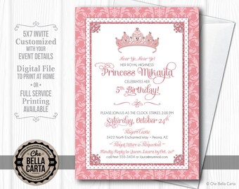 Princess Customized Printable Invitation