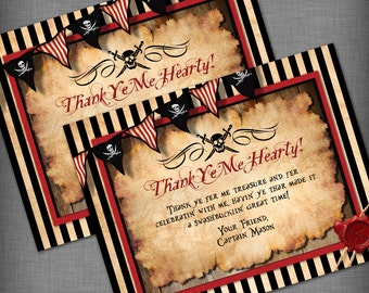 Pirate Theme Thank You Card