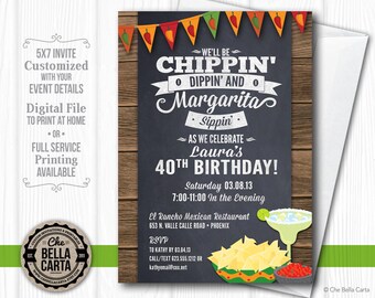 Fiesta Margarita Invitation FULL SERVICE SETUP - Birthday, Fundraiser, Group Event, etc.